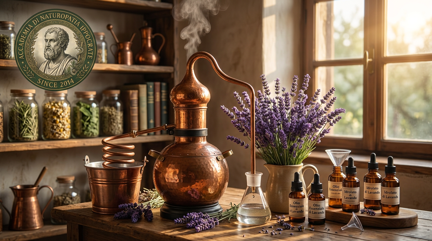 Aromaterapia: gli oli essenziali nella formazione seria del naturopata 2 Firefly_#12230 — Aromaterapia (articolo diverso da #12240)_Distillatore artigianale in rame c 43683 (1)
