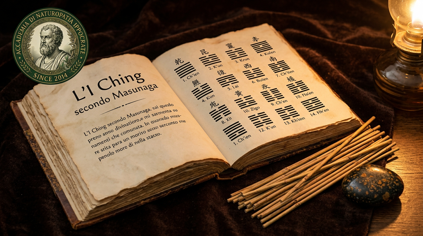 Firefly_#12244 — L’I Ching secondo Masunaga_Libro antico aperto con esagrammi dell’I Ching ac 43683