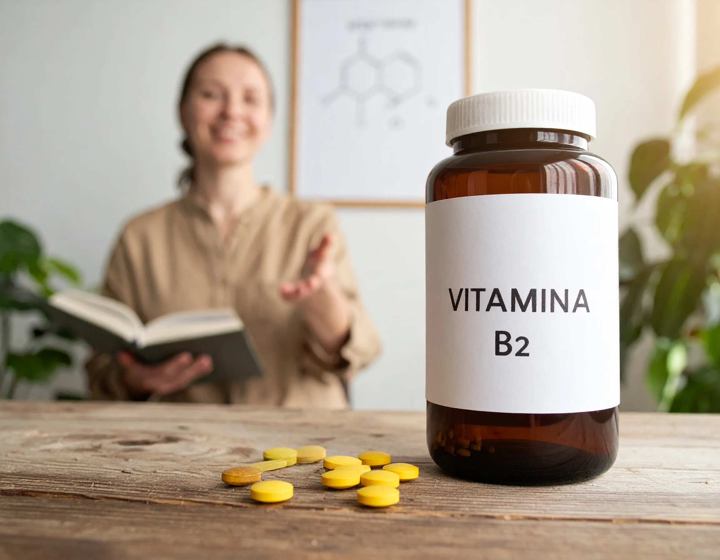 Vitamina B2 (riboflavina) &mdash; molecola nutraceutica studiata nel corso di naturopatia online (Nuoro)